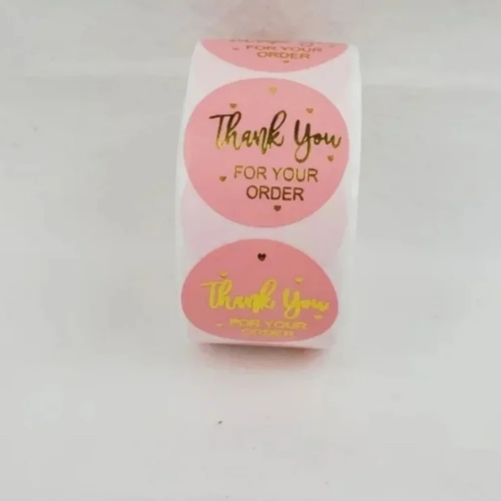 500 Pieces Roll Thank You Sealing Sticker